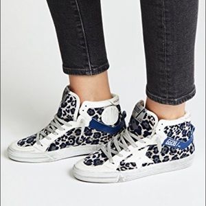 Golden Goose 2.12 High Top Sneakers Leopard 38